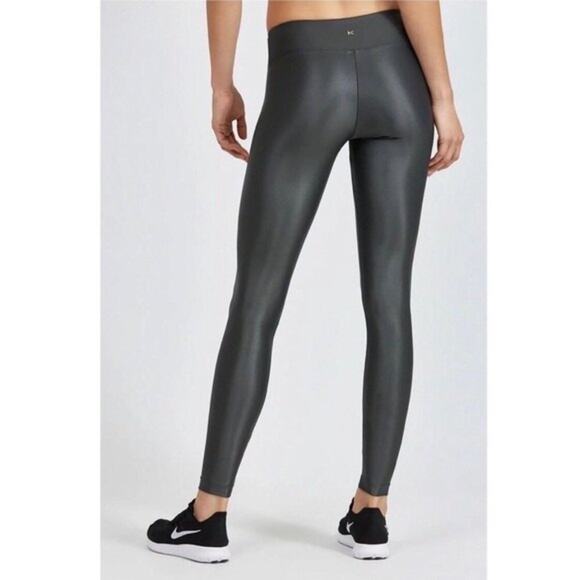 Koral Lustrous Leggings Women’s XS Gunmetal Mid Rise Ankle Quick Dry Performance - Picture 4 of 11